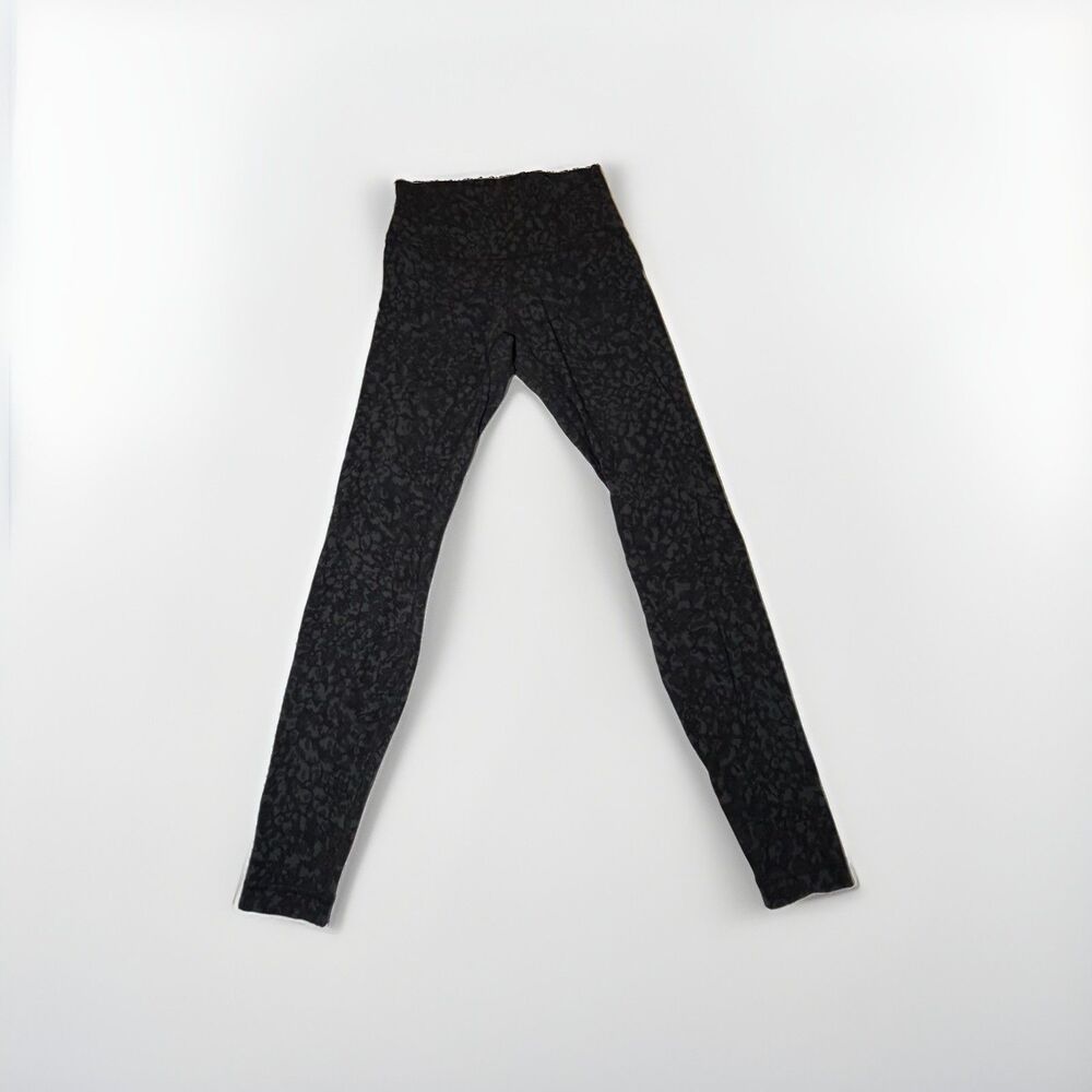 Lululemon Align High Rise Leggings Wild Thing Camo Deep Coal Multi Size 6 NWOT